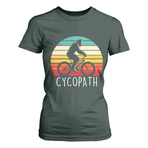 Cycopath Bigfoot Riding Bike T Shirt For Women Funny Bigfoot Cyclist Bicycle Gift