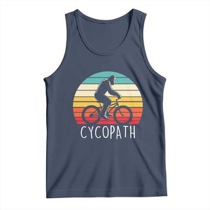 Cycopath Bigfoot Riding Bike Tank Top Funny Bigfoot Cyclist Bicycle Gift