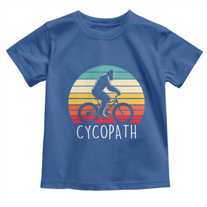 Cycopath Bigfoot Riding Bike Toddler T Shirt Funny Bigfoot Cyclist Bicycle Gift