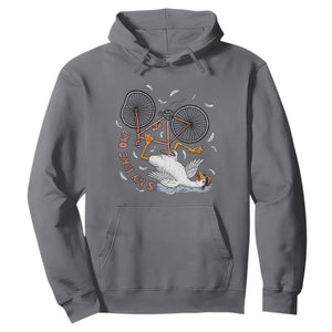 Funny Bike Crash Cycling Goose Lover Hoodie Is My Bike OK