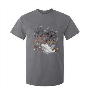 Funny Bike Crash Cycling Goose Lover T Shirt For Kid Is My Bike OK