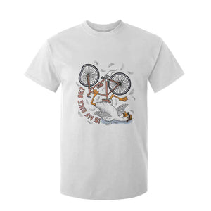 Funny Bike Crash Cycling Goose Lover T Shirt For Kid Is My Bike OK