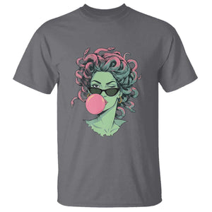 Winking Medusa In Sunglasses Blowing Bubble Gum T Shirt Funny Greek Mythology Pop Art