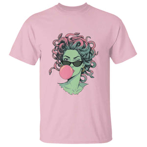 Winking Medusa In Sunglasses Blowing Bubble Gum T Shirt Funny Greek Mythology Pop Art