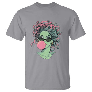 Winking Medusa In Sunglasses Blowing Bubble Gum T Shirt Funny Greek Mythology Pop Art