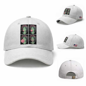 Funny Medusa Blowing Bubble Gum Baseball Cap Greek Mythology Pop Art Gift