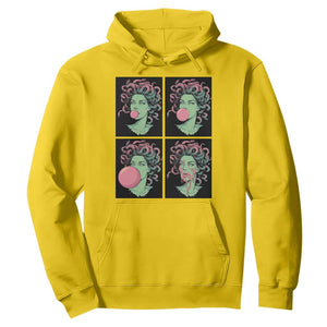 Funny Medusa Blowing Bubble Gum Hoodie Greek Mythology Pop Art Gift