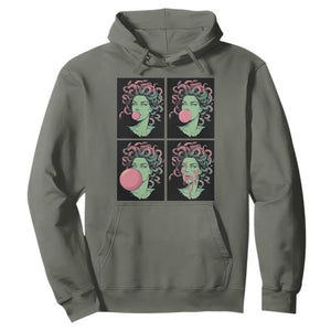 Funny Medusa Blowing Bubble Gum Hoodie Greek Mythology Pop Art Gift