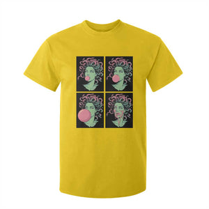 Funny Medusa Blowing Bubble Gum T Shirt For Kid Greek Mythology Pop Art Gift