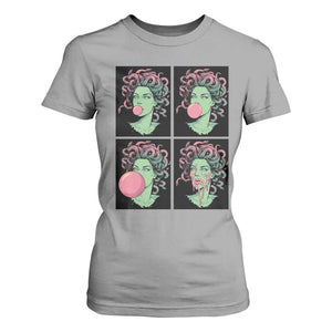 Funny Medusa Blowing Bubble Gum T Shirt For Women Greek Mythology Pop Art Gift