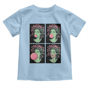 Funny Medusa Blowing Bubble Gum Toddler T Shirt Greek Mythology Pop Art Gift