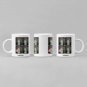 Funny Medusa Blowing Bubble Gum Coffee Mug Greek Mythology Pop Art Gift
