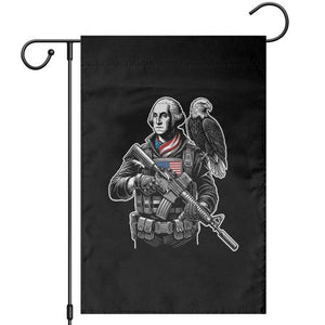 George Washington Tactical Soldier Garden Flag Military Patriot Bald Eagle USA Flag Gift