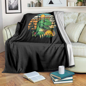Funny Tacos Dinosaur Throw Blanket Mexican Food Lover Gift TS12 Print Your Wear