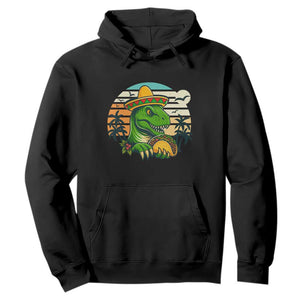 Funny Tacos Dinosaur Hoodie Mexican Food Lover Gift TS12 Black Print Your Wear