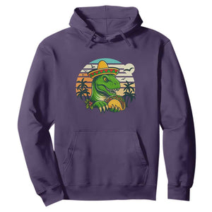 Funny Tacos Dinosaur Hoodie Mexican Food Lover Gift TS12 Purple Print Your Wear