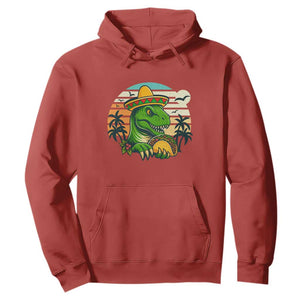Funny Tacos Dinosaur Hoodie Mexican Food Lover Gift TS12 Red Print Your Wear