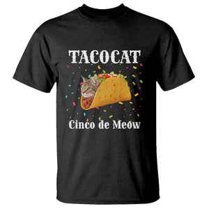 Funny Taco Cat Cinco De Meow T Shirt Mexican Food Lover Gift TS12 Black Print Your Wear