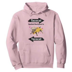 Funny Tacocat Spelled Backward Is Tacocat Hoodie Mexican Food Lover Gift TS12 Light Pink Print Your Wear