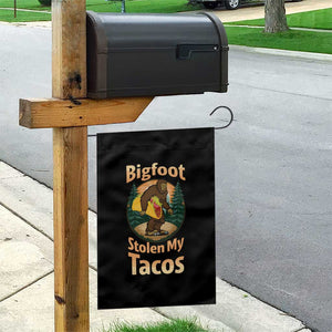 Funny Bigfoot Stole My Tacos Garden Flag Sasquatch Taco Lover TS12 Print Your Wear