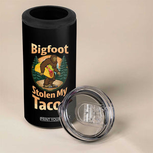 Funny Bigfoot Stole My Tacos 4 in 1 Can Cooler Tumbler Sasquatch Taco Lover TS12 Print Your Wear