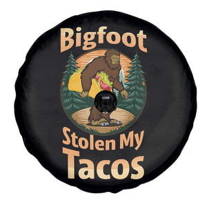 Funny Bigfoot Stole My Tacos Spare Tire Cover Sasquatch Taco Lover TS12 Print Your Wear