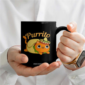 Funny Burrito Lover Gift Coffee Mug Purrito Cat TS12 Print Your Wear