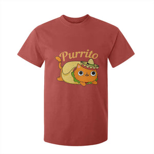Funny Burrito Lover Gift T Shirt For Kid Purrito Cat TS12 Red Print Your Wear