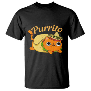 Funny Burrito Lover Gift T Shirt Purrito Cat TS12 Black Print Your Wear