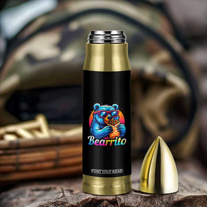 Mexican Food Lover Gift Bullet Tumbler Funny Bearrito TS12 Print Your Wear
