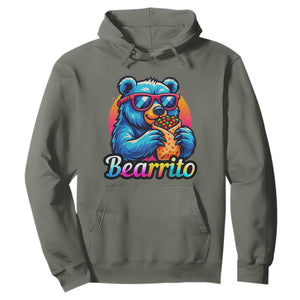 Mexican Food Lover Gift Hoodie Funny Bearrito TS12 Military Green Print Your Wear