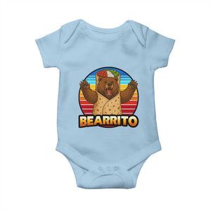 Burrito Lover Gift Baby Onesie Funny Bearrito TS12 Light Blue Print Your Wear