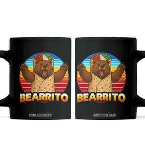 Burrito Lover Gift Coffee Mug Funny Bearrito TS12 Black Print Your Wear