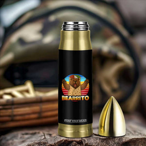 Burrito Lover Gift Bullet Tumbler Funny Bearrito TS12 Print Your Wear