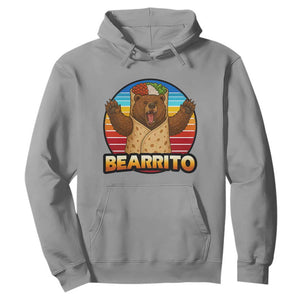 Burrito Lover Gift Hoodie Funny Bearrito TS12 Sport Gray Print Your Wear