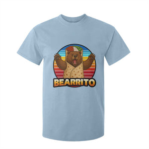 Burrito Lover Gift T Shirt For Kid Funny Bearrito TS12 Light Blue Print Your Wear