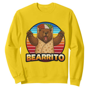 Burrito Lover Gift Sweatshirt Funny Bearrito TS12 Daisy Print Your Wear