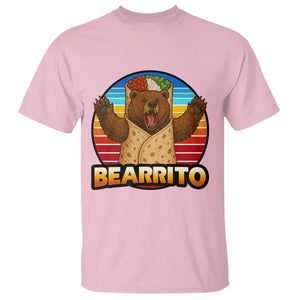 Burrito Lover Gift T Shirt Funny Bearrito TS12 Light Pink Print Your Wear