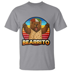 Burrito Lover Gift T Shirt Funny Bearrito TS12 Sport Gray Print Your Wear