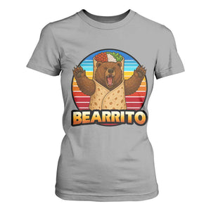 Burrito Lover Gift T Shirt For Women Funny Bearrito TS12 Sport Gray Print Your Wear