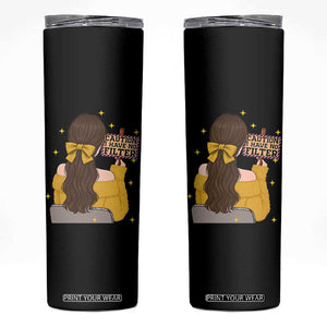 Caution I Have No Filter Skinny Tumbler Funny Sarcasm Gift TS12 Black Print Your Wear