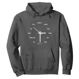 Sarcastic Work Humor Hoodie I Do Not Have The Time Or The Crayons TS12 Dark Heather Print Your Wear