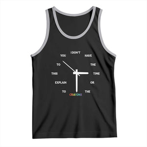 Sarcastic Work Humor Tank Top I Do Not Have The Time Or The Crayons TS12 Black Athletic Heather Print Your Wear