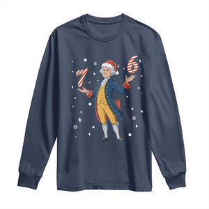 George Washington 67 Meme Long Sleeve Shirt Funny Christmas Gift TS12 Navy Print Your Wear