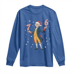 George Washington 67 Meme Long Sleeve Shirt Funny Christmas Gift TS12 Royal Blue Print Your Wear