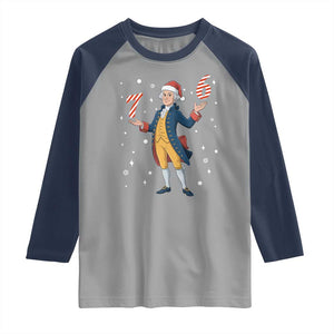 George Washington 67 Meme Raglan Shirt Funny Christmas Gift TS12 Sport Gray Navy Print Your Wear