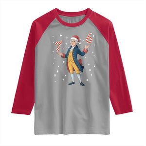 George Washington 67 Meme Raglan Shirt Funny Christmas Gift TS12 Sport Gray Red Print Your Wear