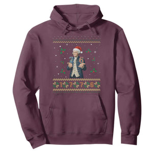 George Washington 67 Meme Hoodie Funny Christmas Ugly Sweater Gift TS12 Maroon Print Your Wear