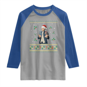 George Washington 67 Meme Raglan Shirt Funny Christmas Ugly Sweater Gift TS12 Sport Gray Royal Print Your Wear