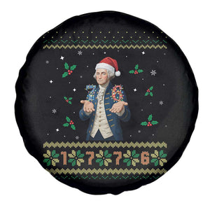 George Washington 67 Meme Spare Tire Cover Funny Christmas Ugly Sweater Gift TS12 Print Your Wear
